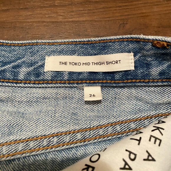 **SOLD** Denim Forum | yoko mid thigh hi rise shorts - Picture 3 of 5